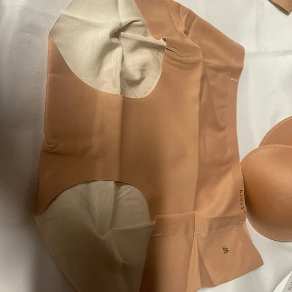 Kissy Boutique Bra Vest and Panties Set Nude NWT - Picture 7 of 11